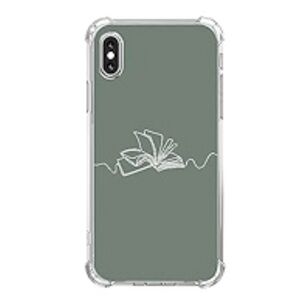 Green Phone Case with Book Design for iPhone X/Xs